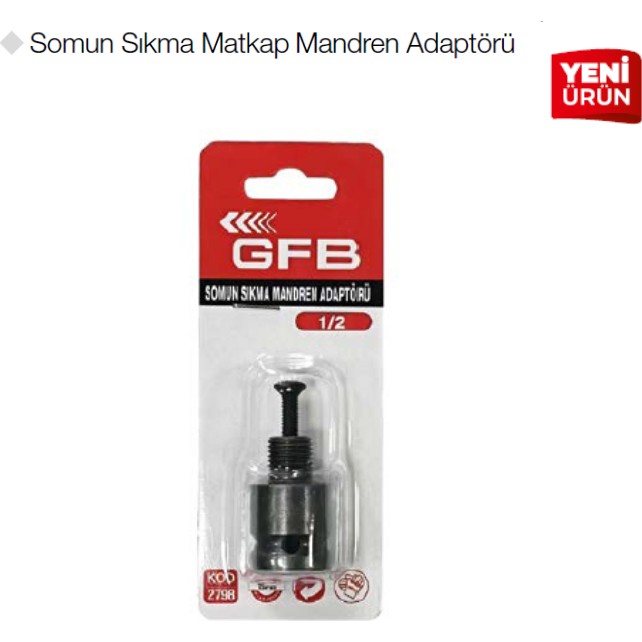 Gfb 2798 Somun Sıkma Matkap Mandren Adaptörü 1/2 Matkaplar Fiyatı