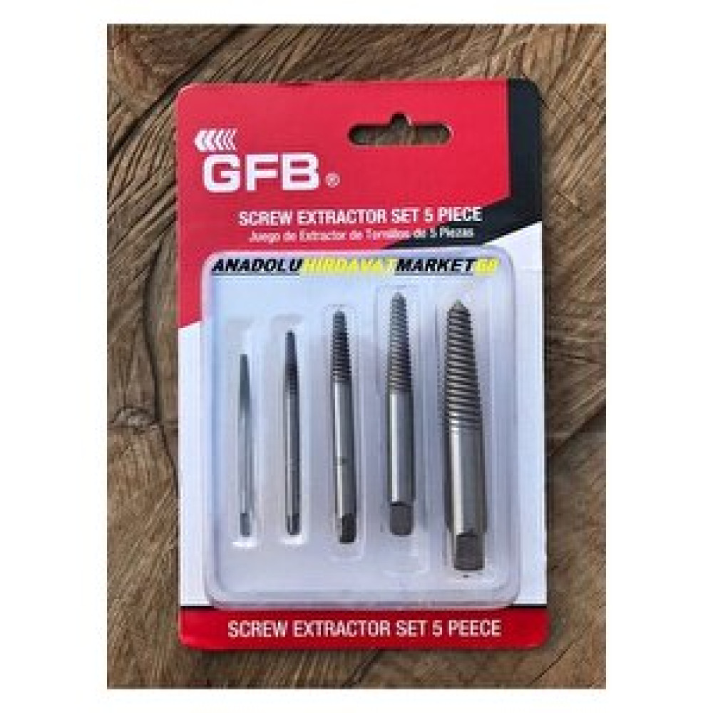 Gfb Ters Klavuz Takimi 5 Parça 3-18mm Gfb 3950 Vida, Çivi, Somun Fiyatı