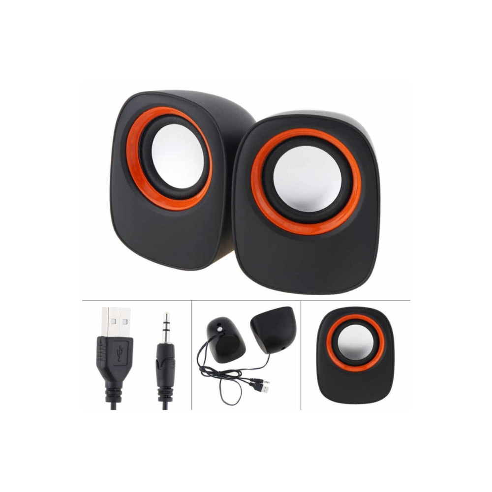 GFUZ Bilgisayar Hoparlörü Pc Laptop Notebook 1+1 Ses Sistemi 3.5mm Jack Girişli Multimedia Usb Speaker Müzik/Ses Sistemleri Fiyatı