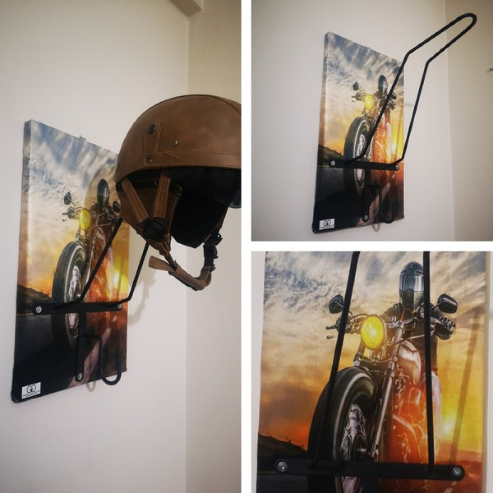 Ggart Decoration Motorcu Kask Askısı Kanvas Baskı Ducatı 7 (Tekli Askılık) Motorsiklet Kaskları Fiyatı