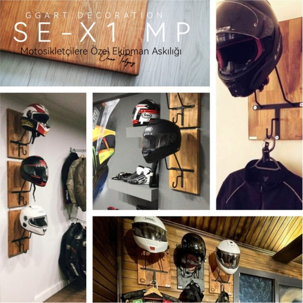 Ggart Kask Askılığı Askısı Se-X1 Masif Panel Motorsiklet Kaskları Fiyatı