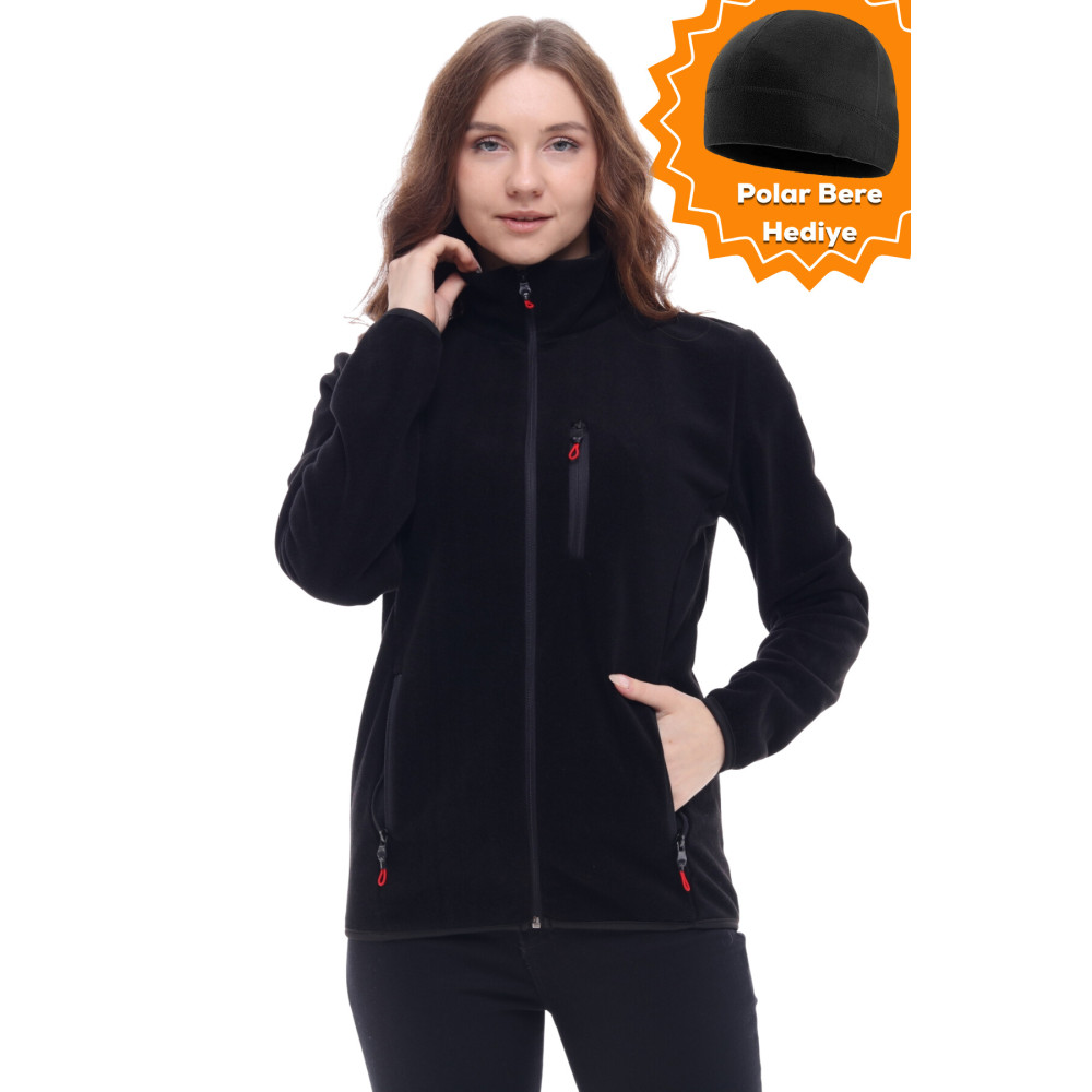 GHASSY CO. Ghassyco. Kadın Tam Fermuarlı Kalın Outdoor Polar Ceket M Beden Kadın Giyim Fiyatı