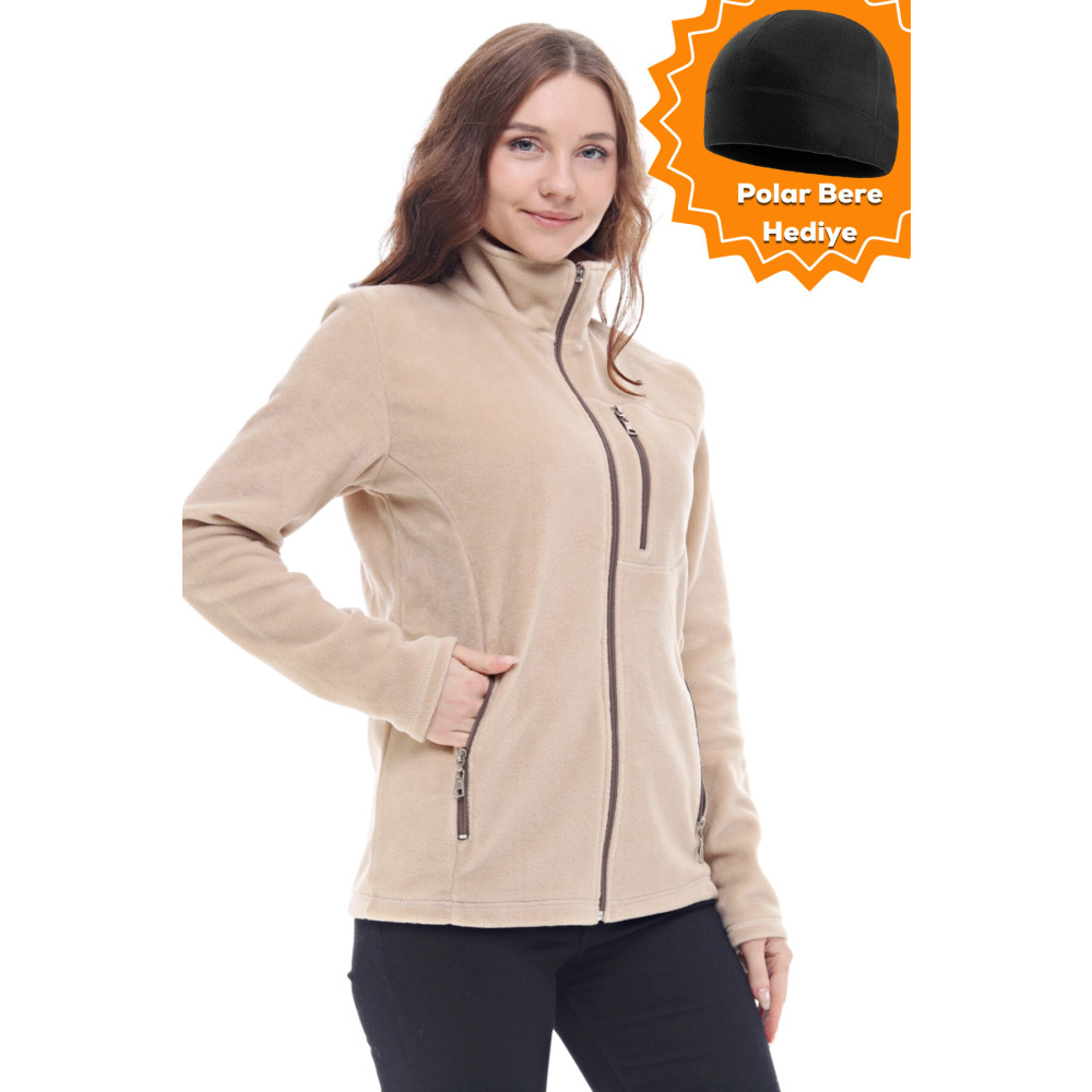GHASSY CO. Kadın Koyu Bej Softshell-Polar - XL Beden Kadın Giyim Fiyatı