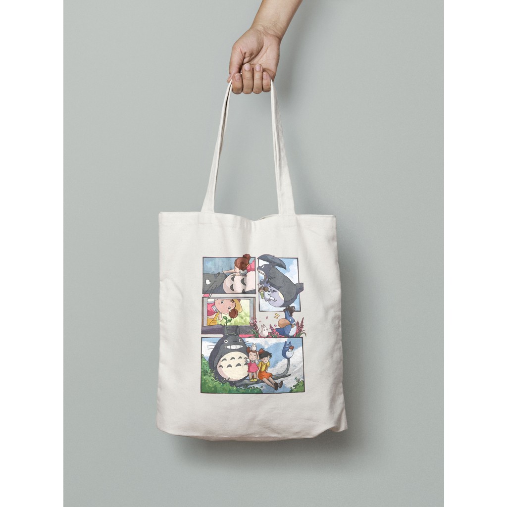 Ghibli Komşum Totoro Bez Çanta 35X40CM - Anime Çanta - Tote Bag Bayan Günlük Çanta Fiyatı