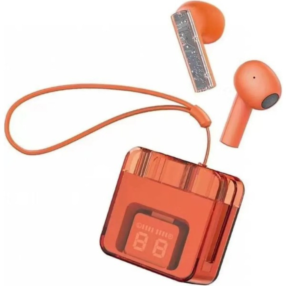Ghk Tech Kablosuz Kulakiçi Tws Kulaklık Dokunmatik Kontrol Uzun Süre Kullanım 5.3 Bt Version F08 - Turuncu Bluetooth Kulaklık Fiyatı