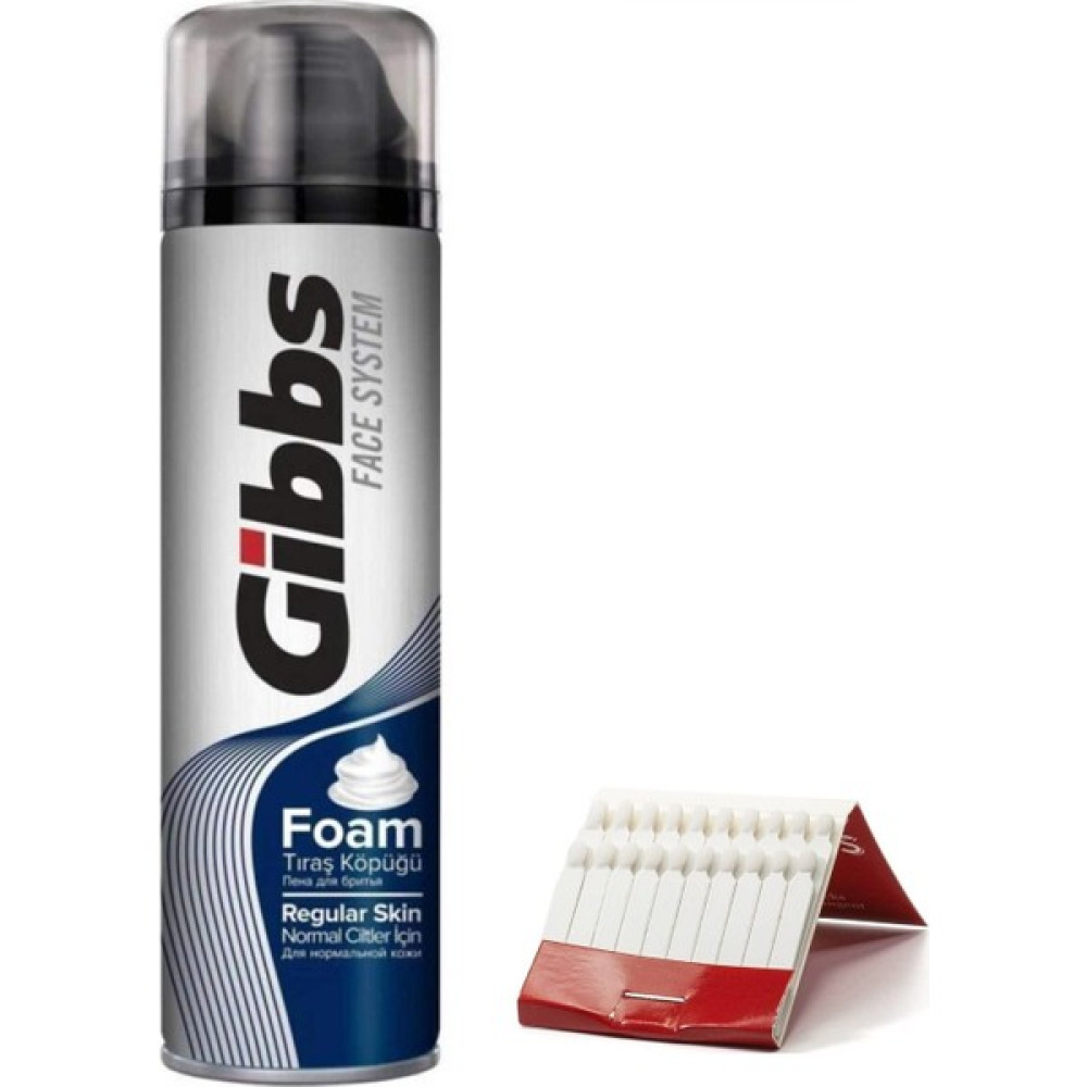Gibbs 200 ml Tıraş Köpüğü 20 Adet Kantaşı Seti 716718 Tıraş Jelleri / Köpükleri / Kremleri Fiyatı