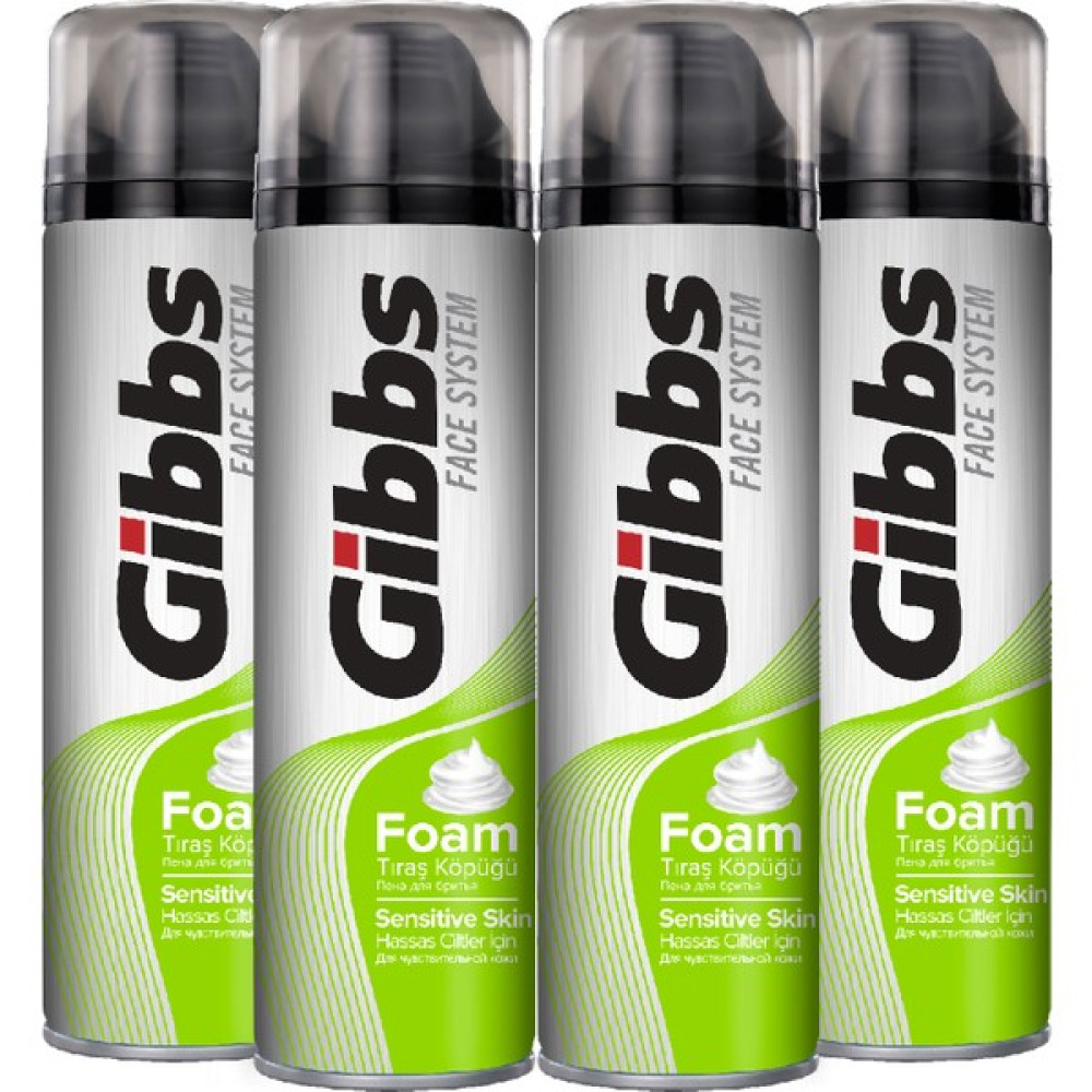 Gibbs Sensitive Tıraş Köpüğü 4x200ml Tıraş Jelleri / Köpükleri / Kremleri Fiyatı