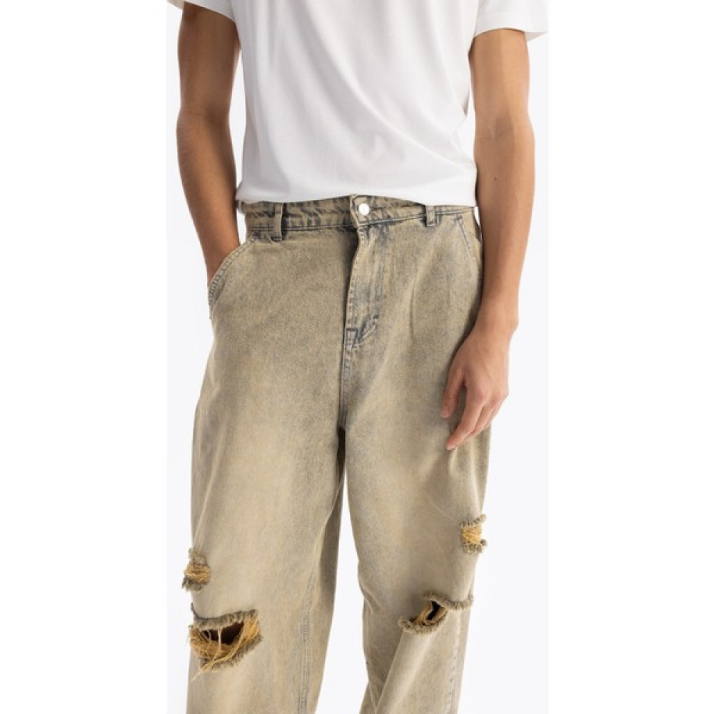 Giesto Baggy Fıt Jean - Bej Erkek Jeans / Kot Pantolon Fiyatı