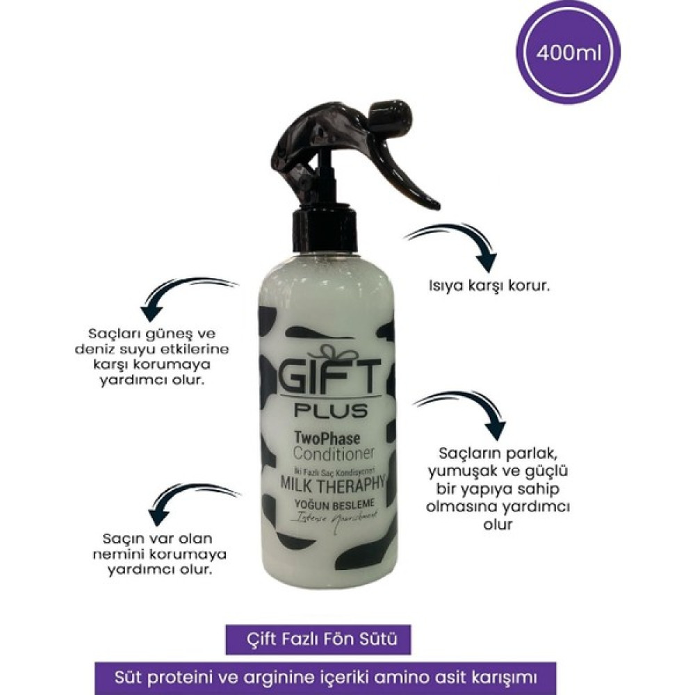 Gift Plus Milk Therapy Fön Sütü 400 ml Saç Şekillendirici Sprey Fiyatı