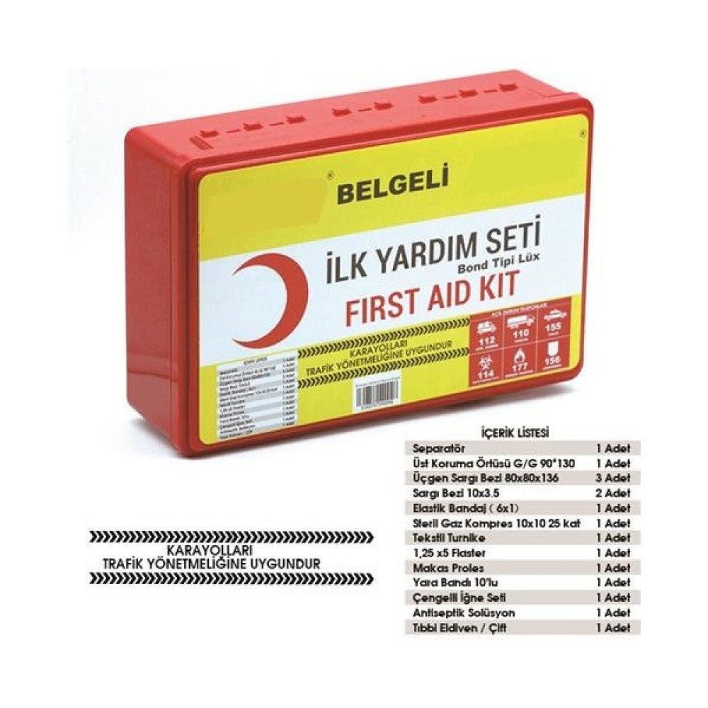 Giftmatik Center Proaid Kutulu Ilk Yardım Seti Organizer Kutu Hediyeli 428556 Trafik Malzemeleri Fiyatı