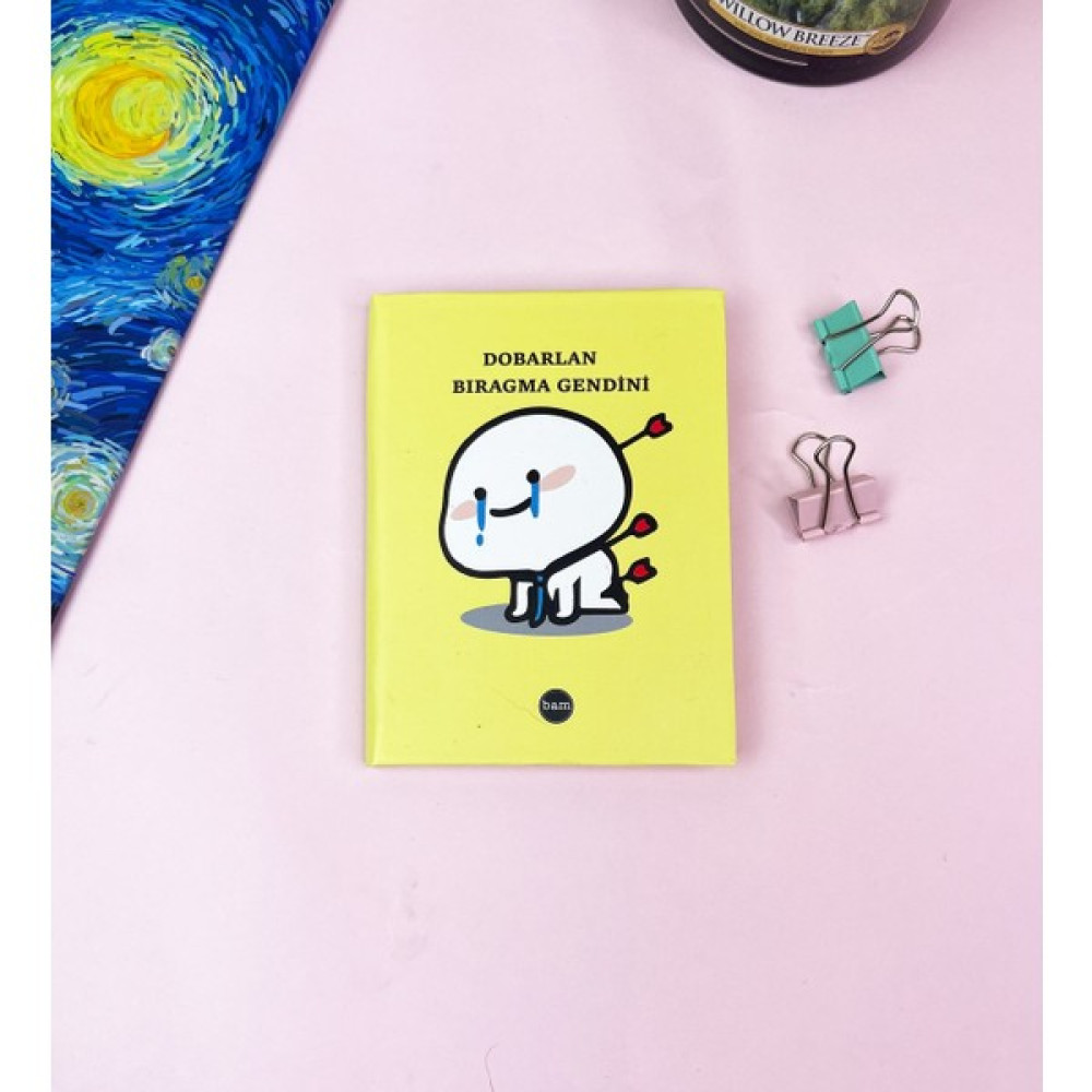 Giftmoda Dobarlan Bıragma Gendini Tasarımlı Sert Kapaklı Mini Defter Spiralli Defter Fiyatı