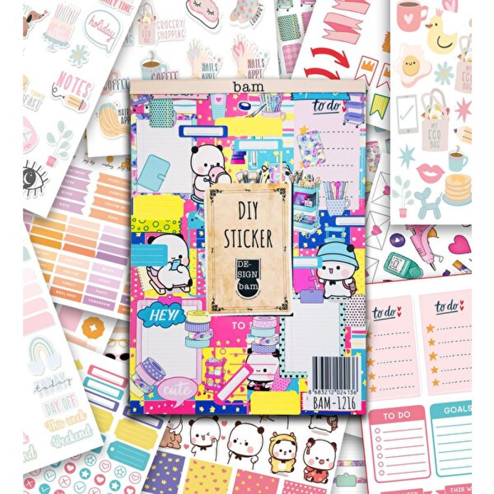 Giftmoda Girl Power My Dıy Sticker Book 24 x 17 cm 16 Sayfa Özel Tasarım Rengarenk Sticker Kitabı Spiralli Defter Fiyatı