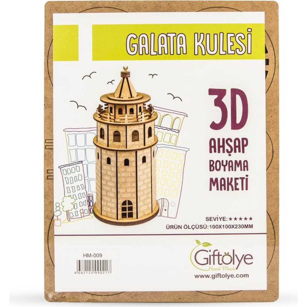 Giftölye Ahşap Galata Kulesi Maketi Maket Fiyatı