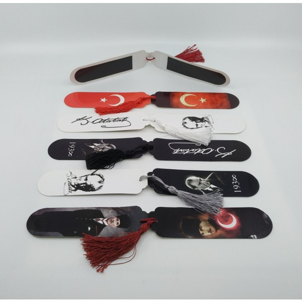 Gifts Turkiye Giftsturkiye Kitap Ayracı Içi Mıknatıslı Püsküllü Gazi Mustafa Kemal Atatürk Imza Defter & Kağıt Ürünleri Fiyatı
