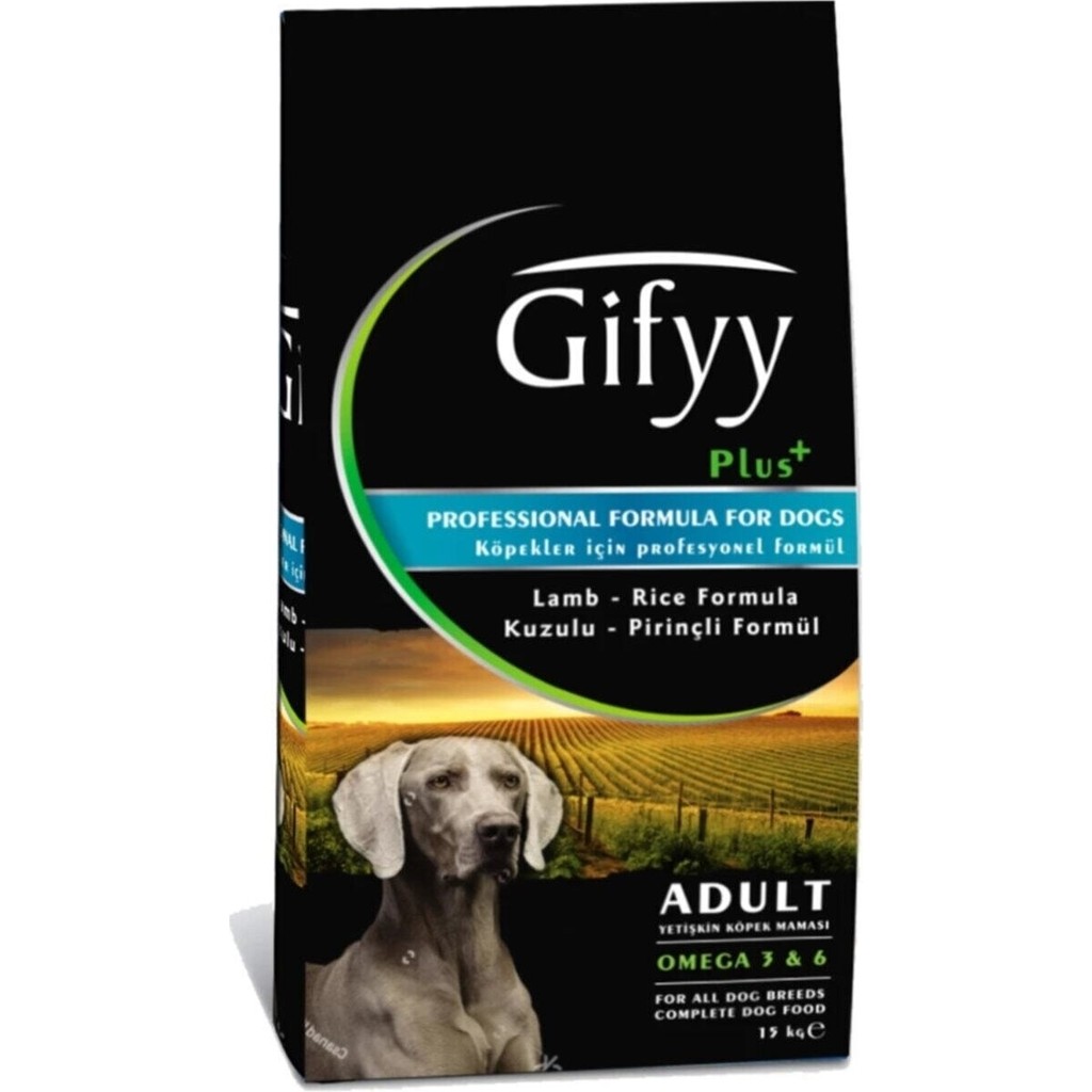Gifyy 15 kg ( 22/10 ) Yetişkin Köpek Maması ( Kuzu Etli & Pirinçli ) Kuru Mama Diğer Fiyatı