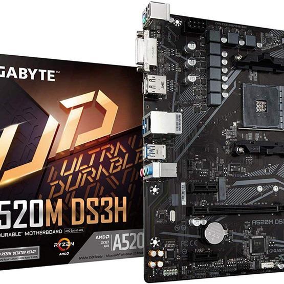 Gigabyte A520M DS3H AMD 4400Mhz (O.C) DDR4 Soket AM4 mATX Anakart