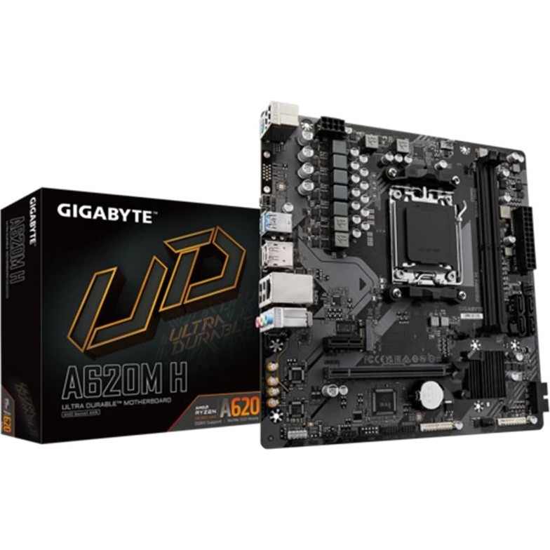 Gigabyte A620M H 6400MHz (OC) DDR5 M.2 AM5 mATX Anakart Anakart Fiyatı