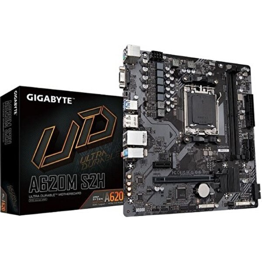 Gıgabyte Amd A620M-S2H Ddr5 6400OC HDMI VGA Dp M.2 Pcıe 16X V4.0 Am5 USB 3.2 Anakart Fiyatı