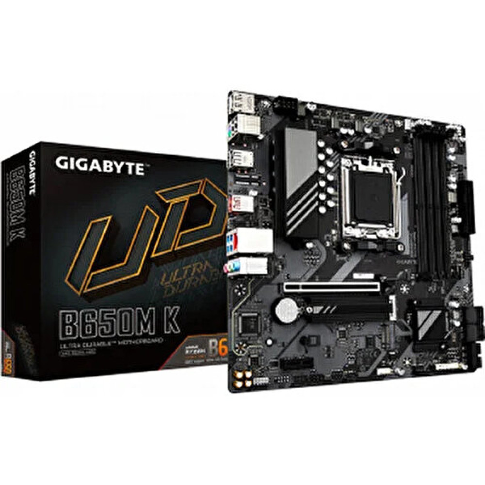 Gigabyte B650M K Ddr5 6400 OC Hdmi DP AM5 mATX Anakart Anakart Fiyatı
