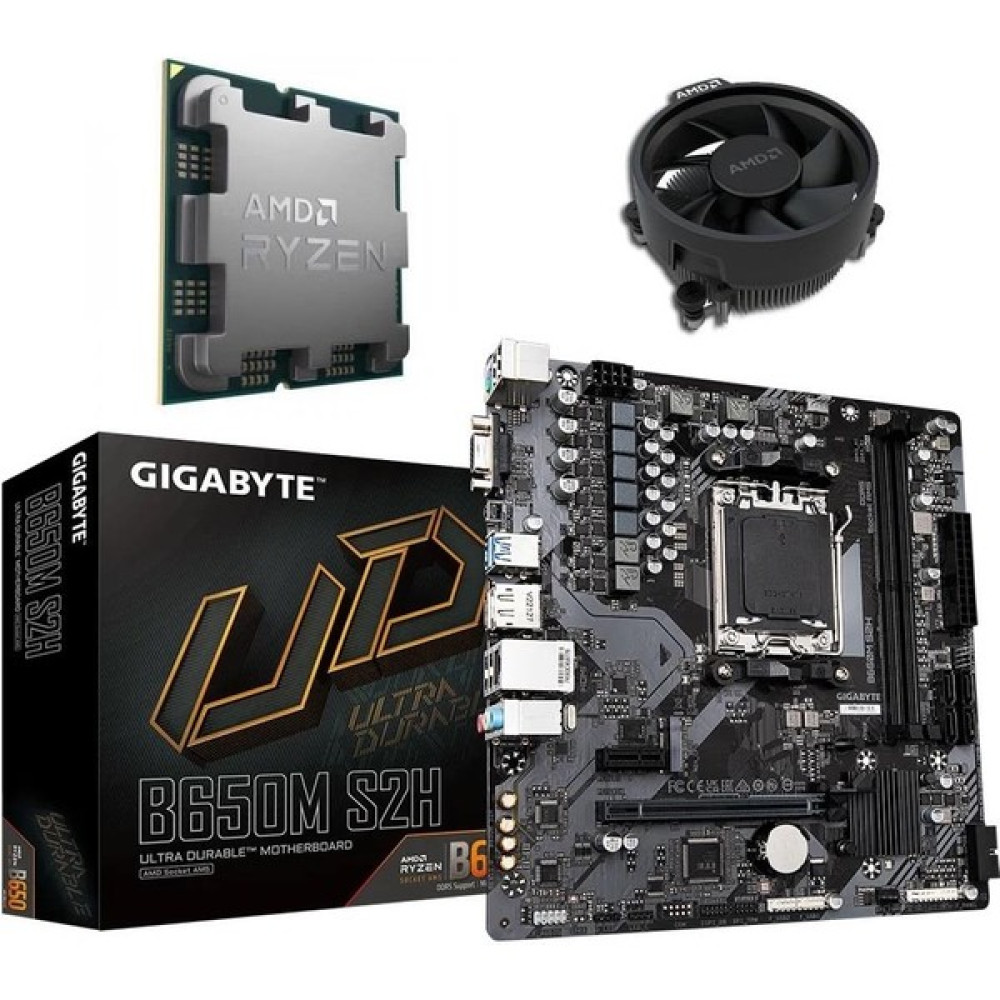 Gıgabyte B650M S2H Am5 Anakart + Amd Ryzen 5 8600G Am5 + Amd Fan Bundle Anakart Fiyatı
