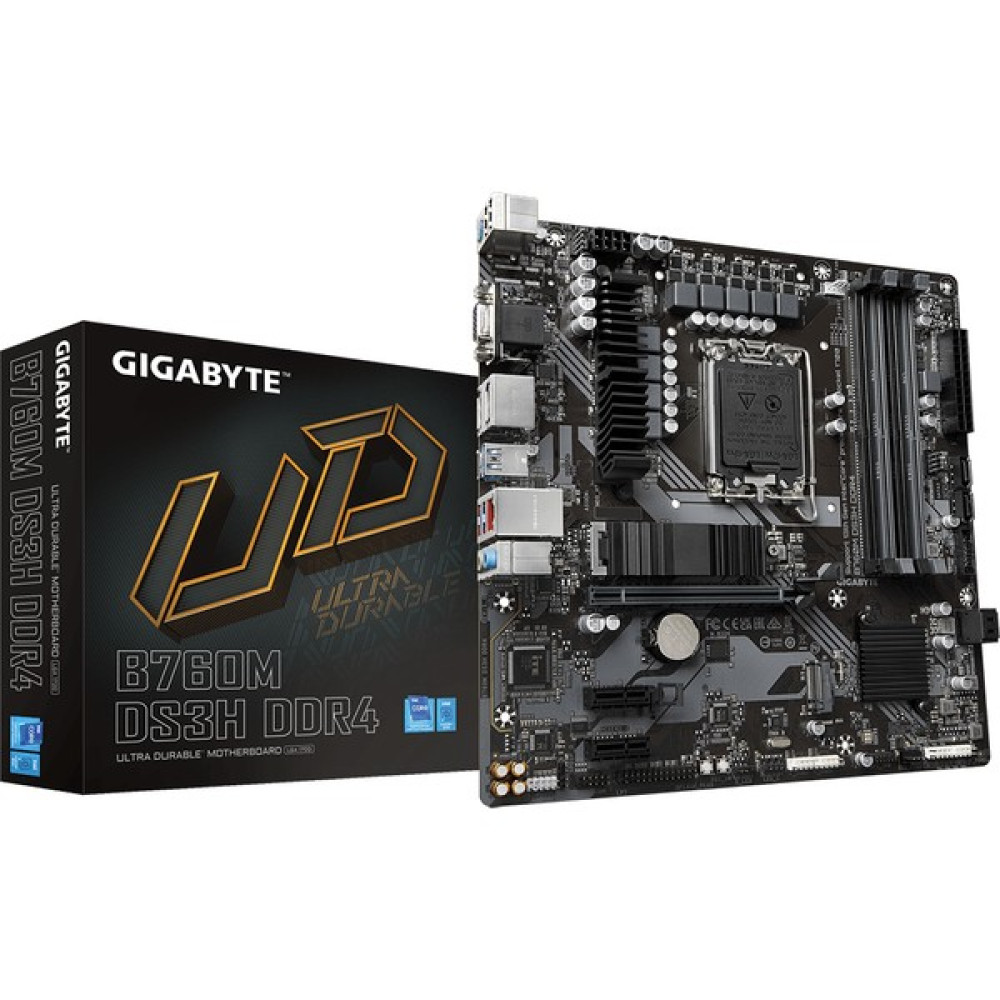 Gigabyte B760M DS3H 5333 MHz (O.C.) DDR4 LGA1700 mAtx Anakart Anakart Fiyatı