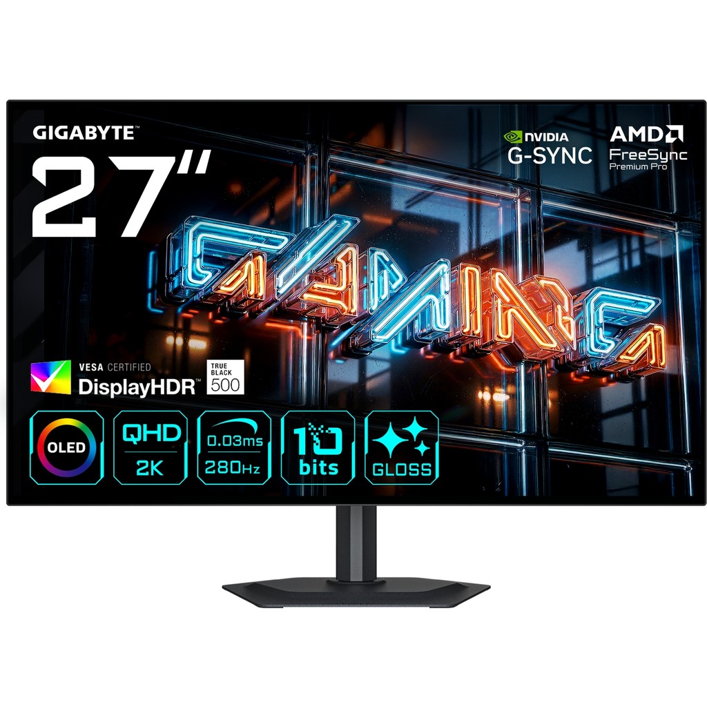 Gigabyte Gıgabyte MO27Q28GR 27″ 280Hz 0.03MS G-Sync 2k Qhd HDR500 Woled Gaming (Oyuncu) Monitör - 1 ms - 280 Hz Monitör Fiyatı