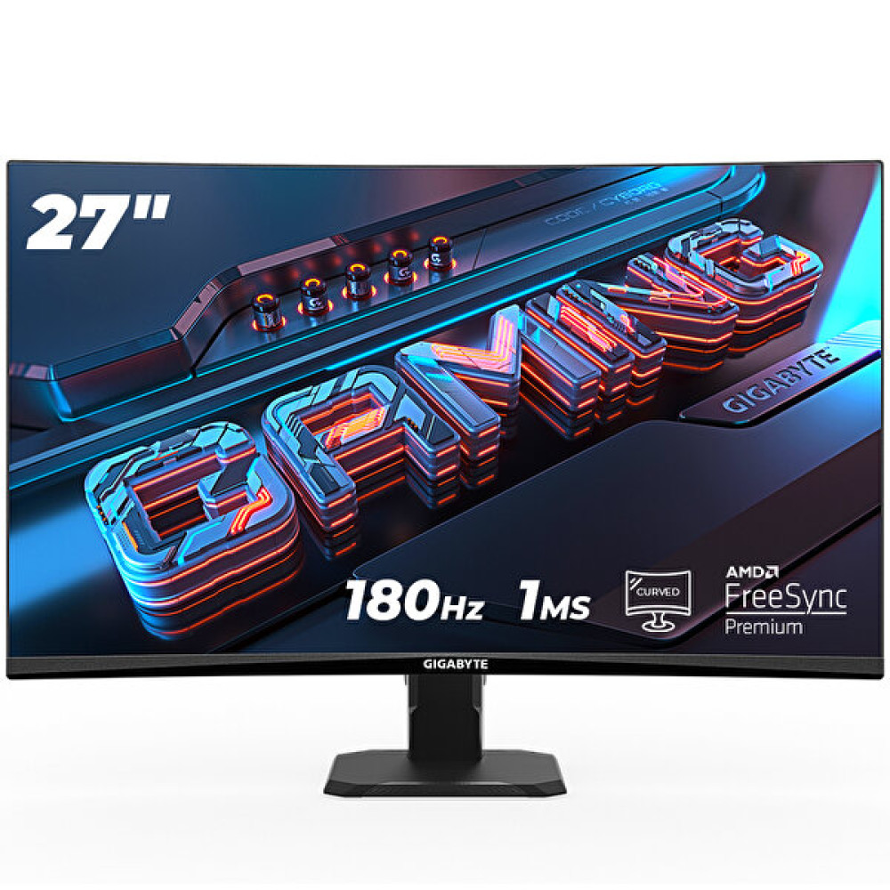 Gigabyte Gs27Fc 27" 180 Hz 1 Ms VA Curved Oyuncu Monitörü Monitör Fiyatı