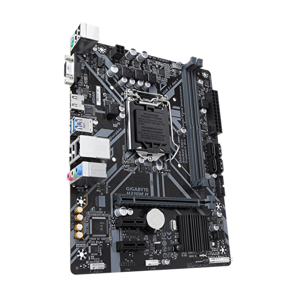 Gigabyte H310M H 1.1 Sata Ddr4 2666 MHz USB 3.1 VGA Hdmi SES G.lan 1151p Anakart Anakart Fiyatı