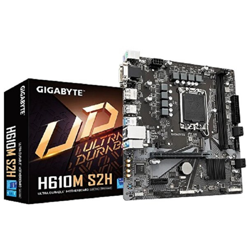Gigabyte H610M S2H Ddr5 5600 MHz Soket 1700 M.2 Hdmi DP D-Sub Dvi-D mATX Anakart Anakart Fiyatı