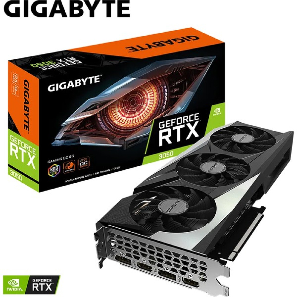 Gigabyte Nvıdıa Geforce Rtx 3050 Gaming Oc GV-N3050GAMING Oc-8gd 8 GB Gddr6 128BIT Ekran Kartı Ekran Kartları Fiyatı