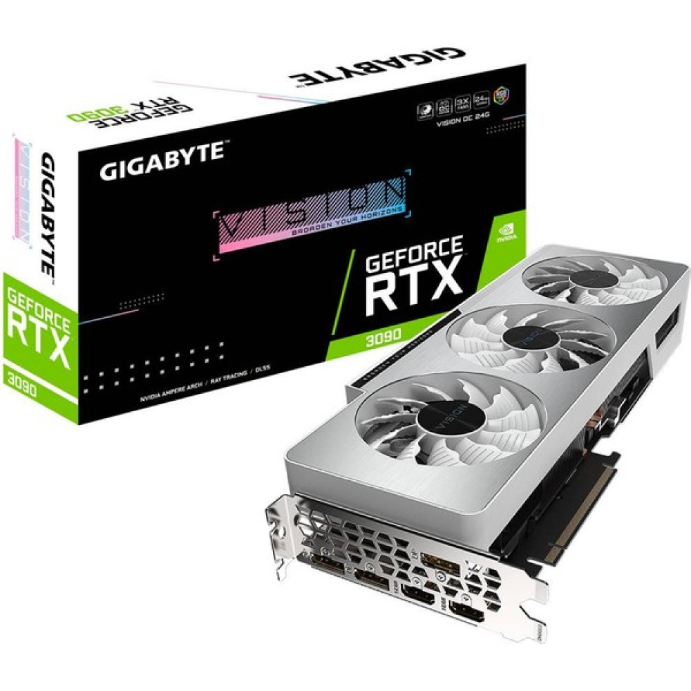 Gıgabyte RTX3090 Vısıon Oc 24GB GDDR6X 384BIT 3xdp/2xhdmı Pcı-E 4.0 GV-N3090VISION Oc Ekran Kartları Fiyatı
