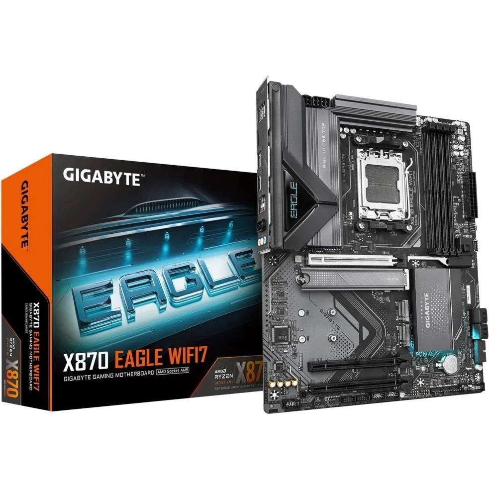 Gigabyte X870 Eagle WiFi 7 DDR5 8000MHz (OC) RGB M.2 AM5 ATX Anakart Anakart Fiyatı