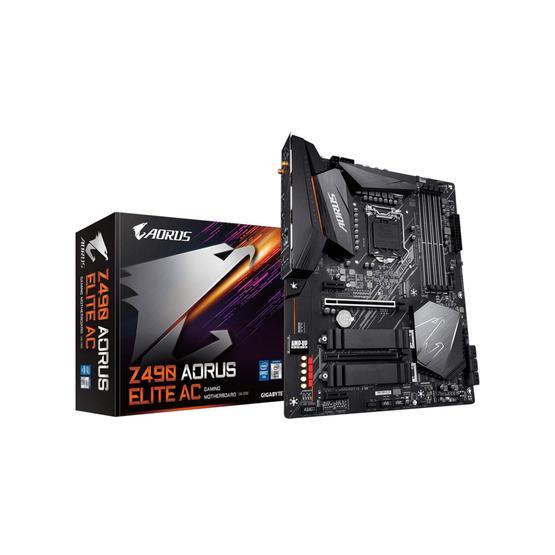 Gigabyte Z490 AORUS ELITE AC Intel Z490 Soket 1200 DDR4 5000MHz ATX Gaming Anakart