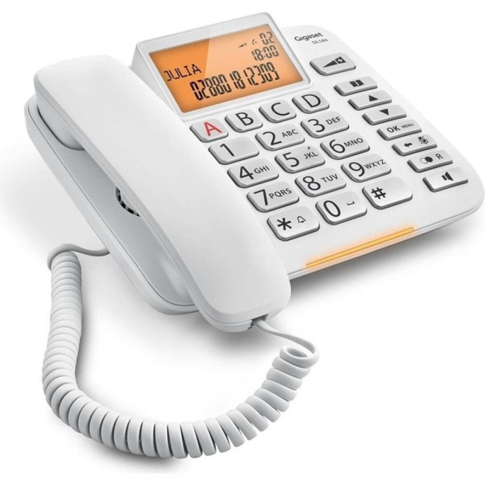 Gigaset Dl580 Ekranlı Telefon (Adaptörlü) (Beyaz) Gıgaset Telefon Dl580 Telsiz Telefon Fiyatı