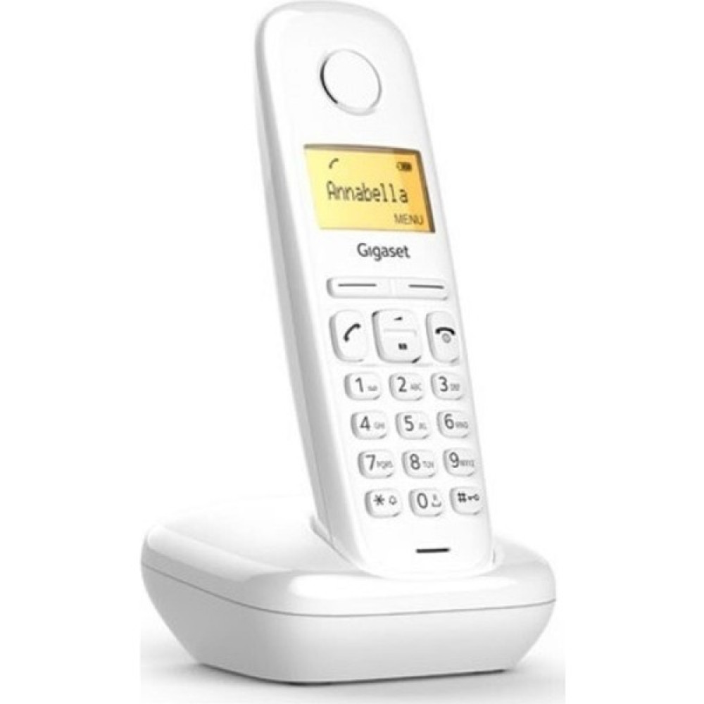 Gigaset Telsiz Telefon Ofis Analog Ledli Büyük Ekran A170 Telefon Beyaz Telsiz Telefon Fiyatı