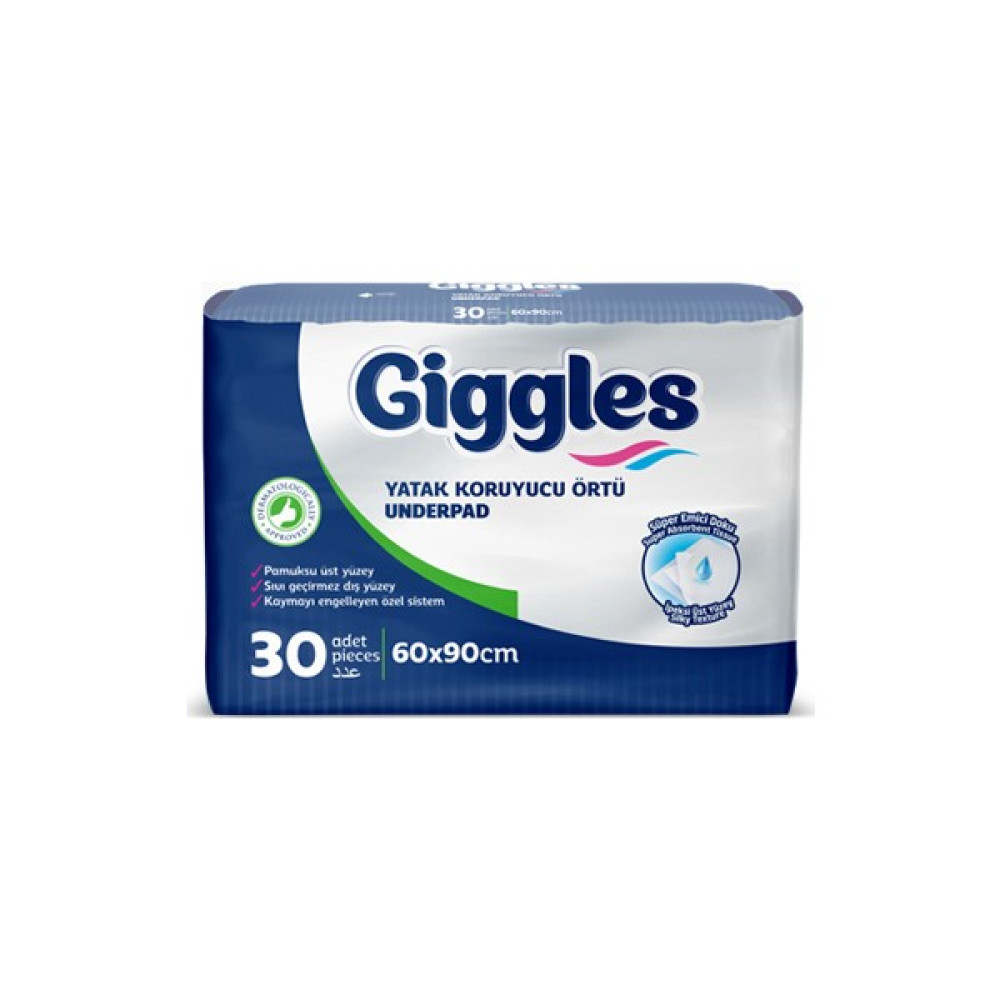 Giggles 60x90 Cm Yatak Koruyucu Örtü (Underpad) (30 Adet) Bebek Alt Açma Minderi Fiyatı
