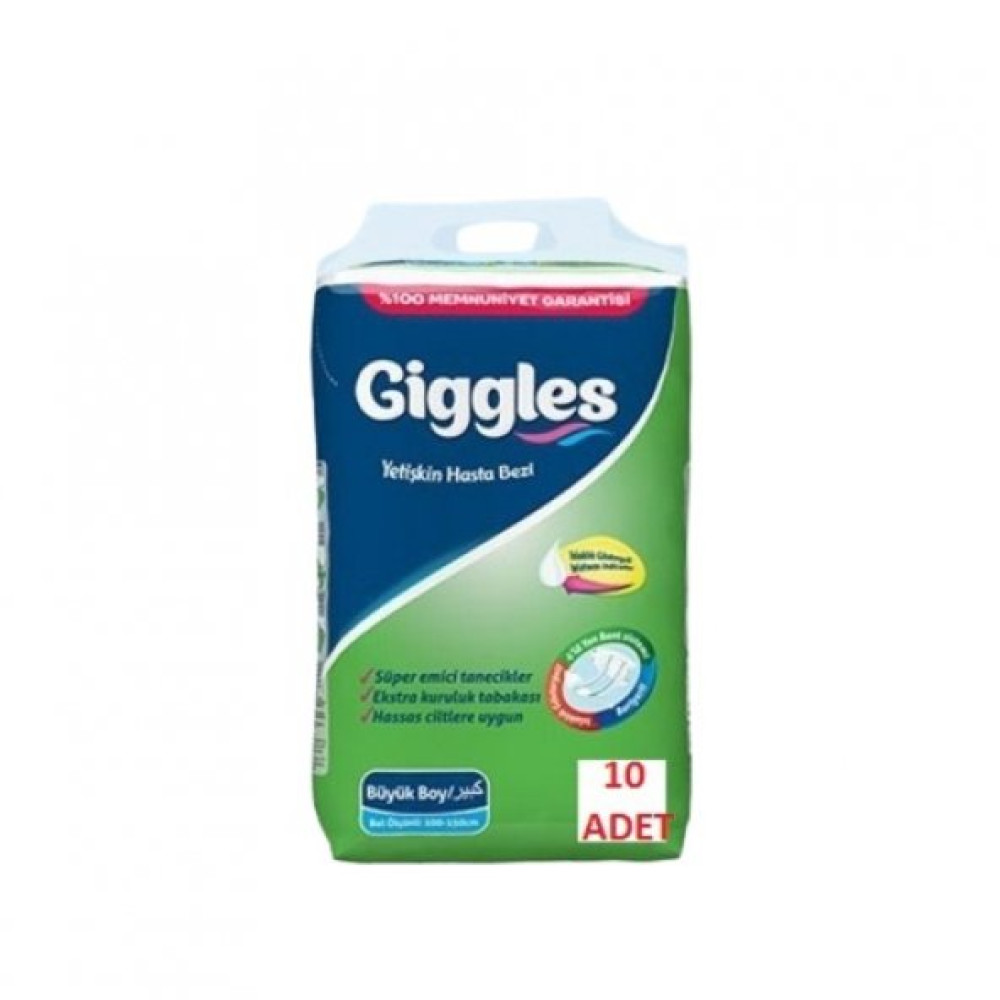 Giggles Hasta Bezi L Beden 10 Adet Hasta Bezleri ve Temizliği Fiyatı