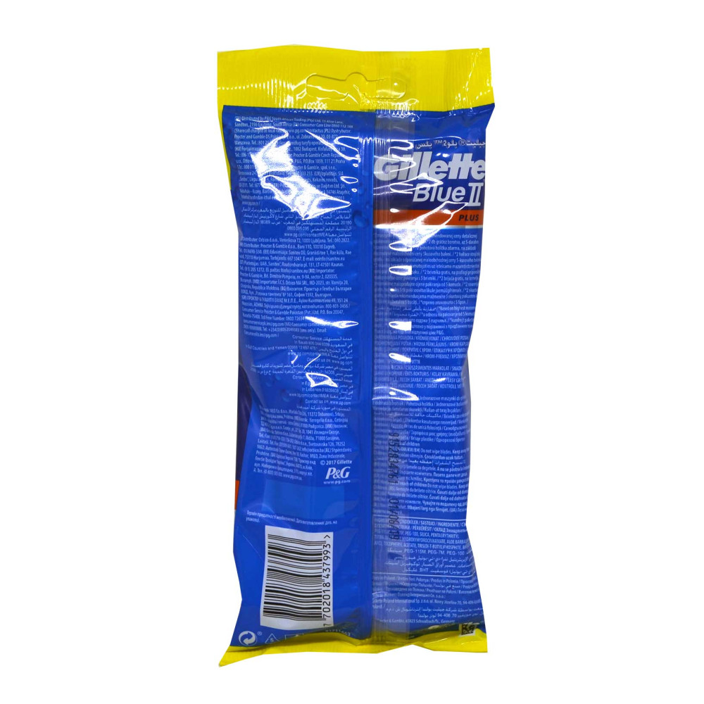 Gillette Blue 2 Plus Tıraş Bıçağı 5 + 2'li Poşet