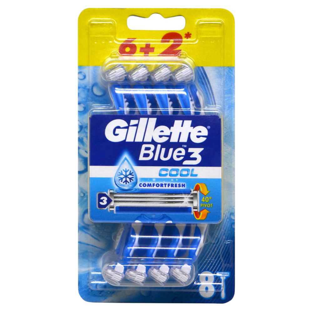 Gillette Blue 3 Tıraş Bıçağı 6 + 2'li Blister Cool Tıraş Bıçağı ve Yedekleri Fiyatı