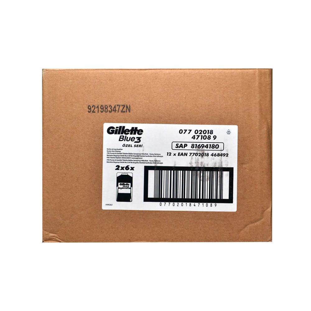 Gillette Blue 3 Tıraş Bıçağı 6 + 2'li Blister Pride Özel Seri
