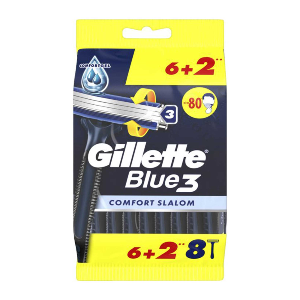 Gillette Blue 3 Tıraş Bıçağı 6 + 2'li Poşet Comfort Slalom Tıraş Bıçağı ve Yedekleri Fiyatı