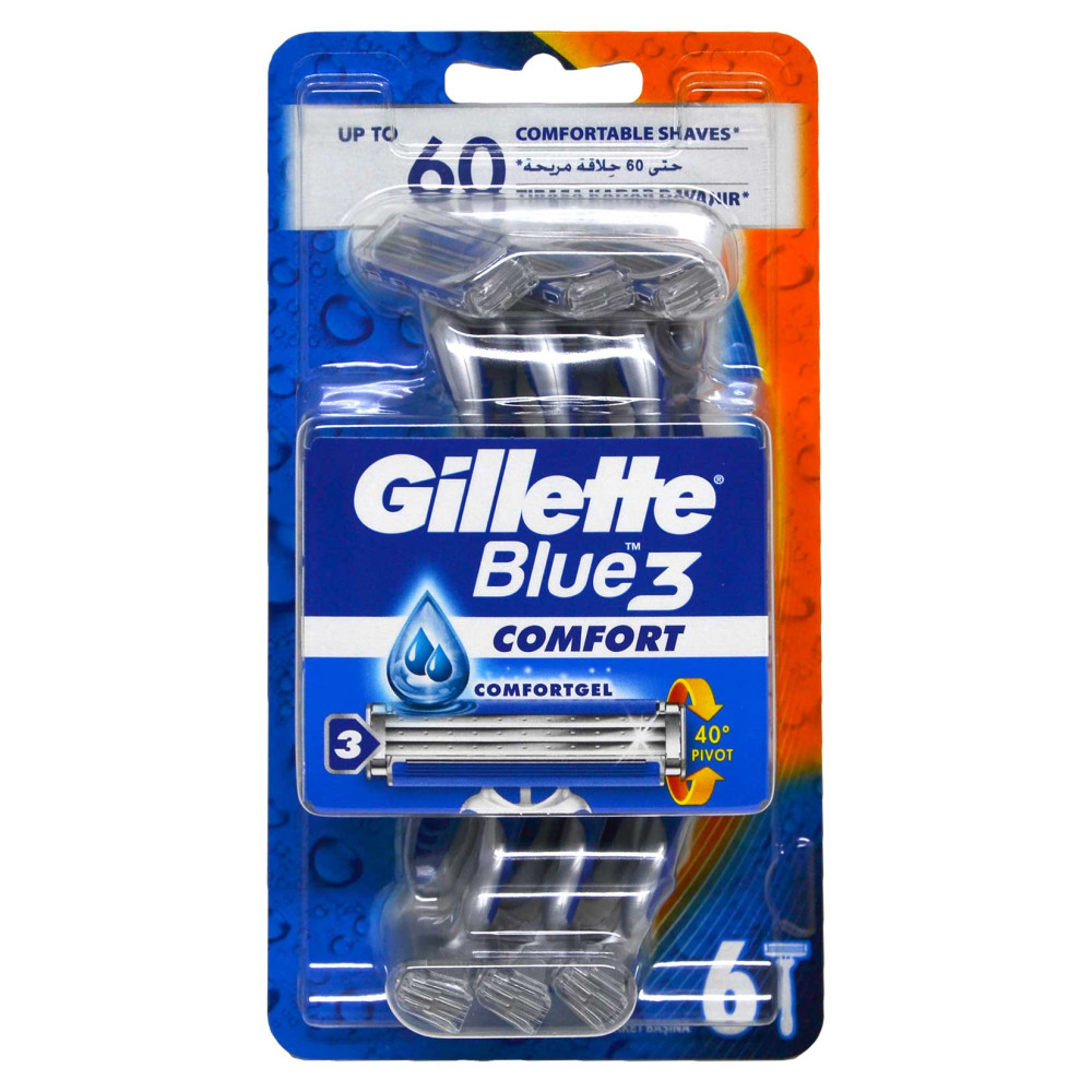 Gillette Blue 3 Tıraş Bıçağı 6'lı Blister Comfort Tıraş Bıçağı ve Yedekleri Fiyatı