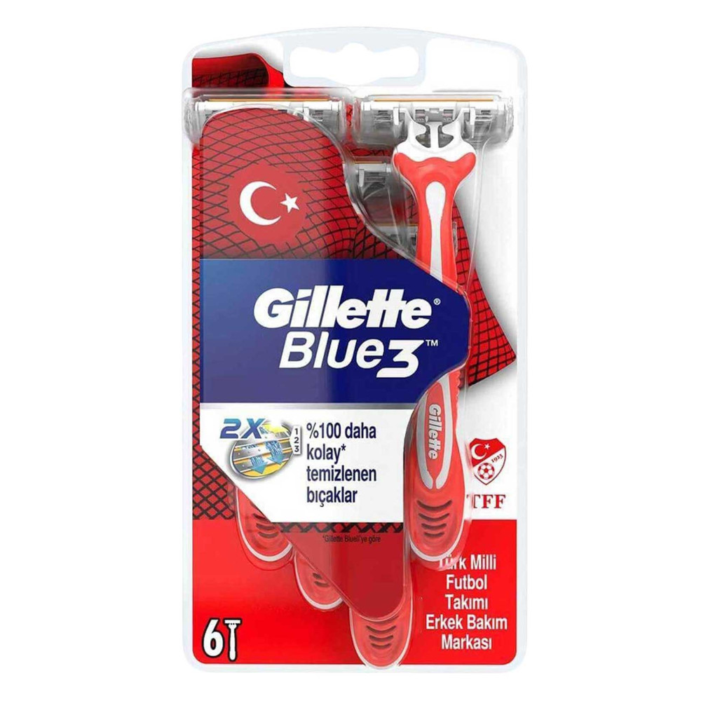 Gillette Blue 3 Tıraş Bıçağı 6'lı Blister Pride