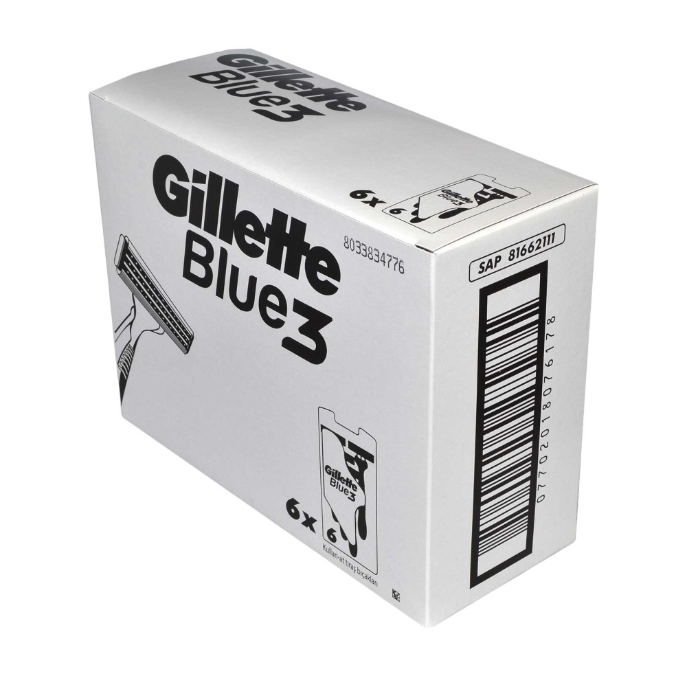 Gillette Blue 3 Tıraş Bıçağı 6'lı Blister Pride