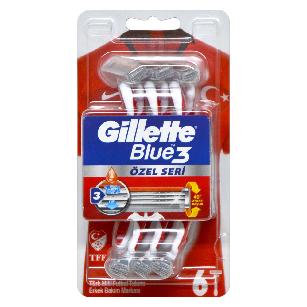 Gillette Blue 3 Tıraş Bıçağı 6'lı Blister Pride Tıraş Bıçağı ve Yedekleri Fiyatı