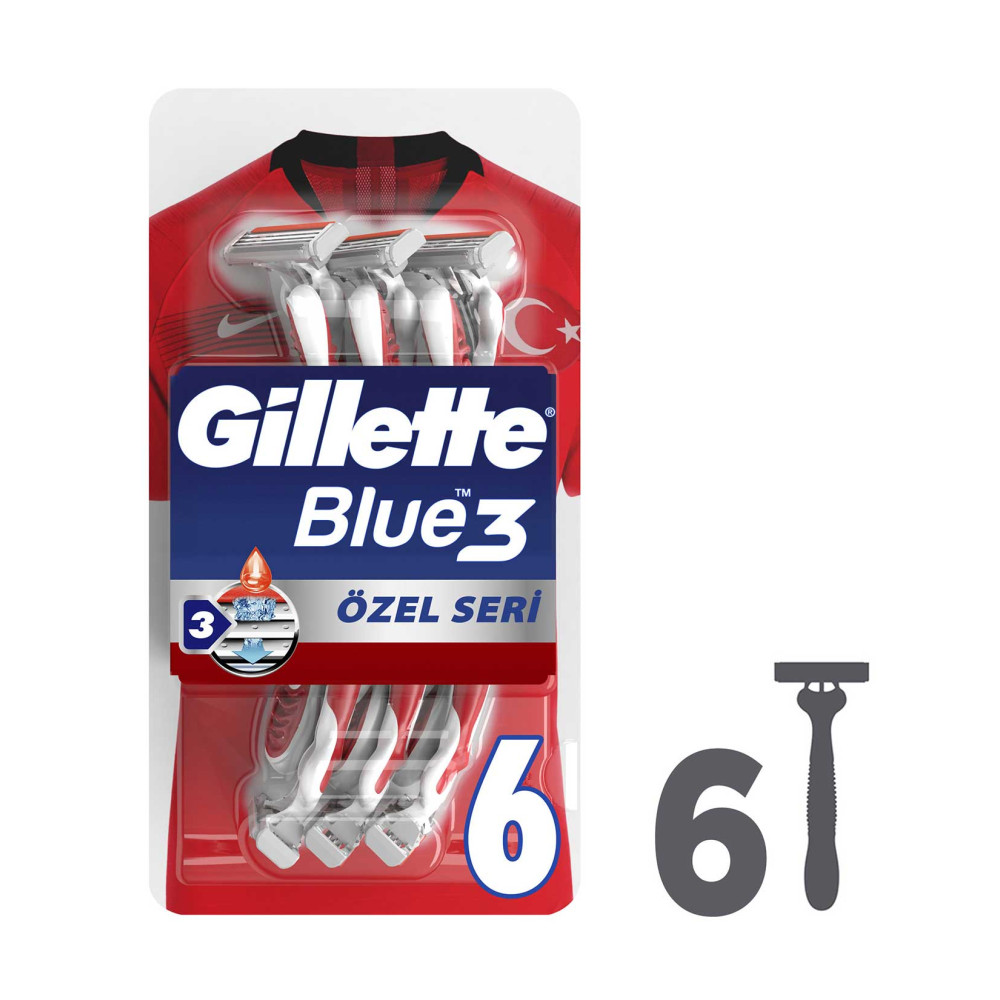 Gillette Blue 3 Tıraş Bıçağı 6'lı Blister Pride