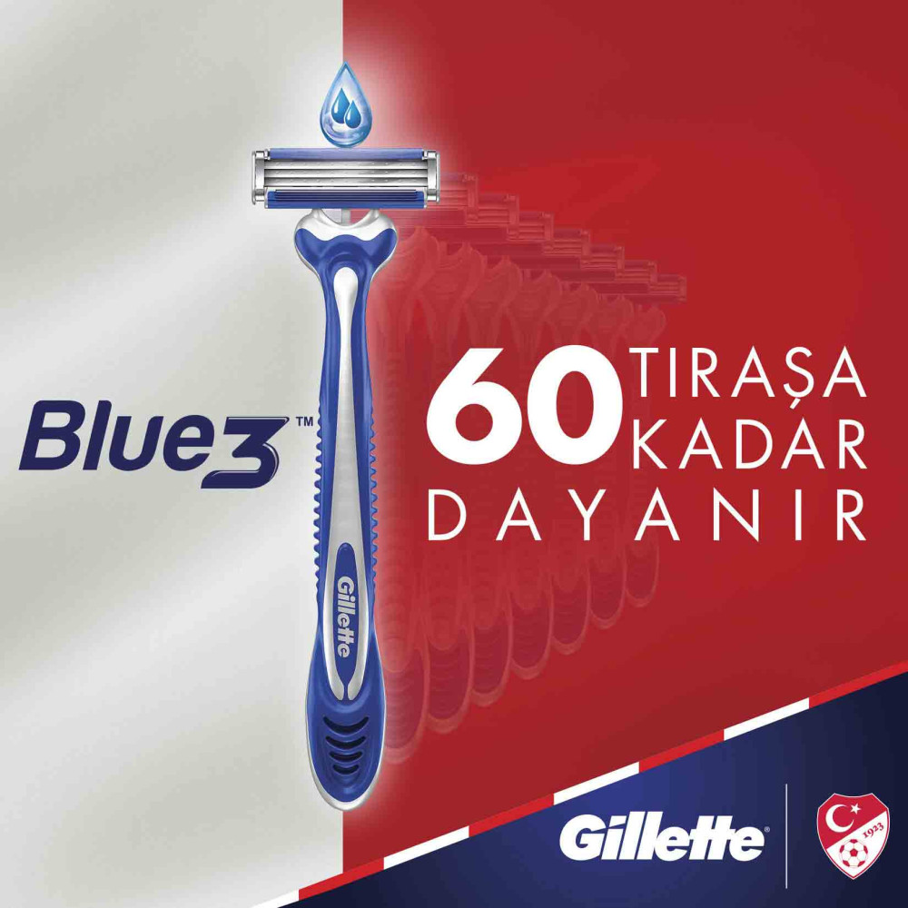 Gillette Blue 3 Tıraş Bıçağı 9 + 3'lü Poşet Comfort