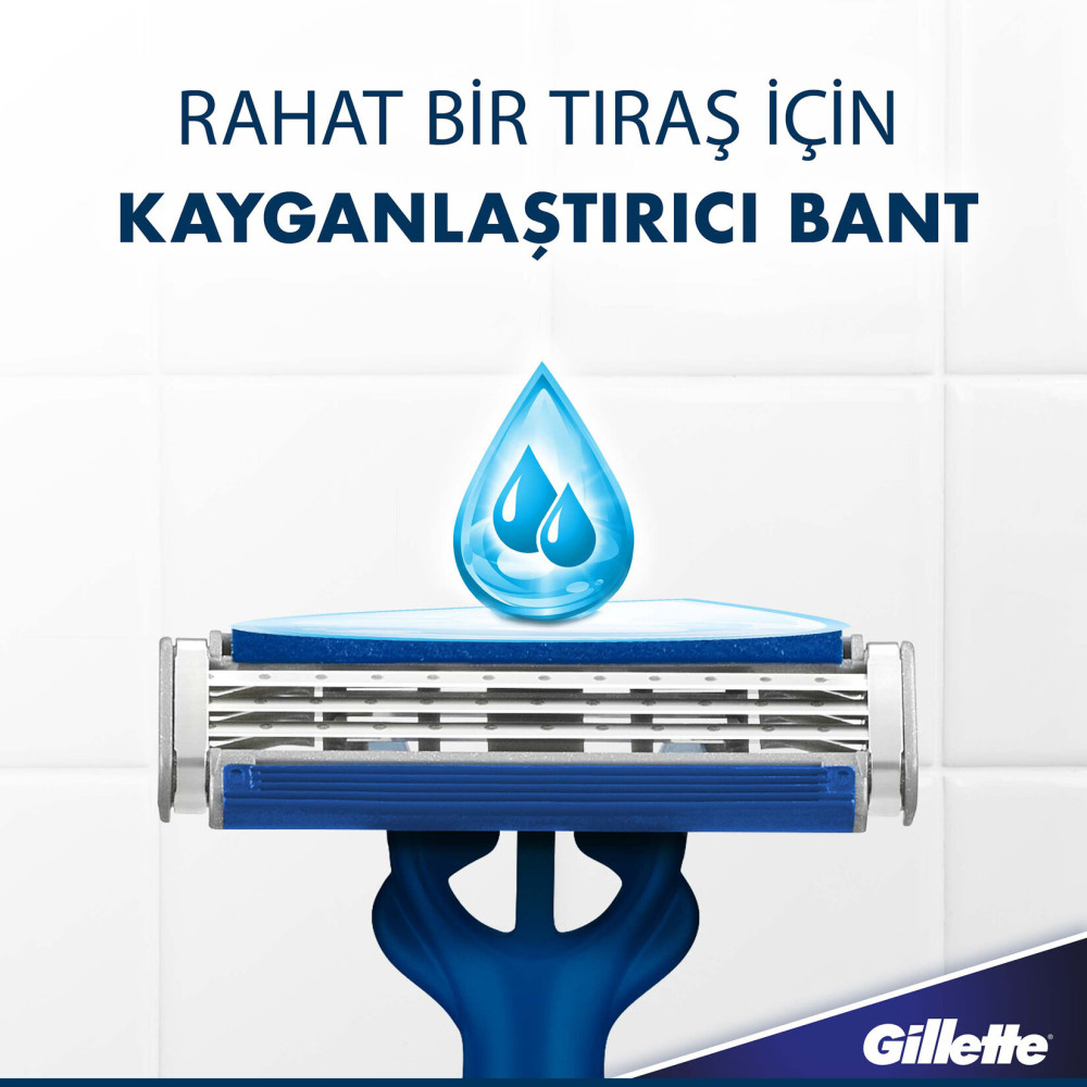Gillette Blue 3 Tıraş Bıçağı 9 + 3'lü Poşet Comfort Slalom