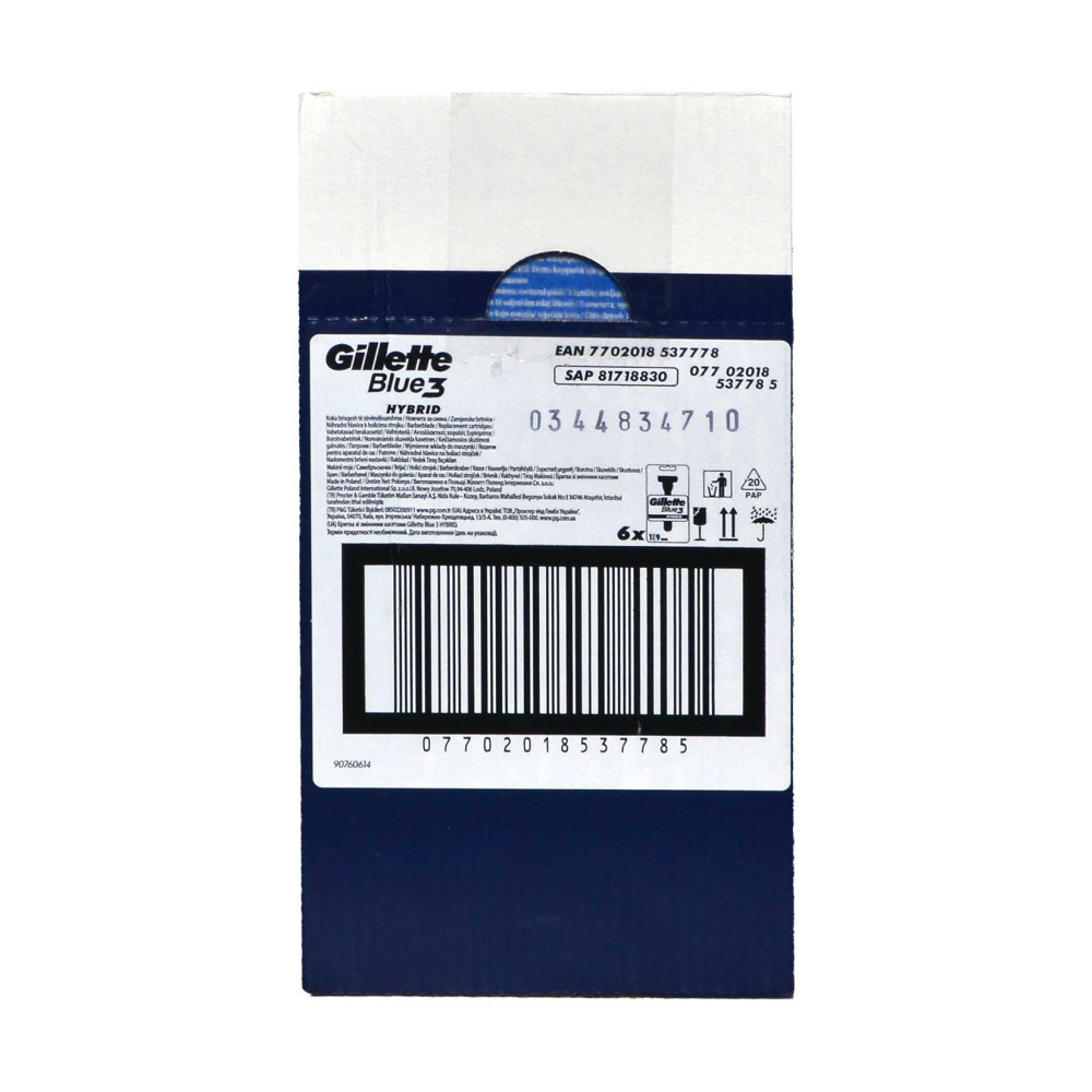 Gillette Blue 3 Tıraş Makinesi Hybrid + 9 Yedek Bıçak