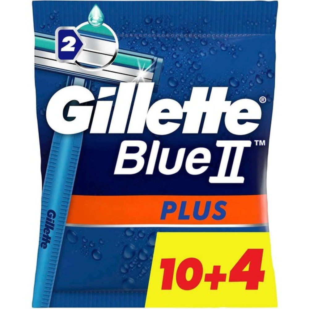 Gillette Blue2 Plus Kullan At Tıraş Bıçağı 10+4'lü 7702018466979 Tıraş Bıçağı Tıraş Makineleri Fiyatı